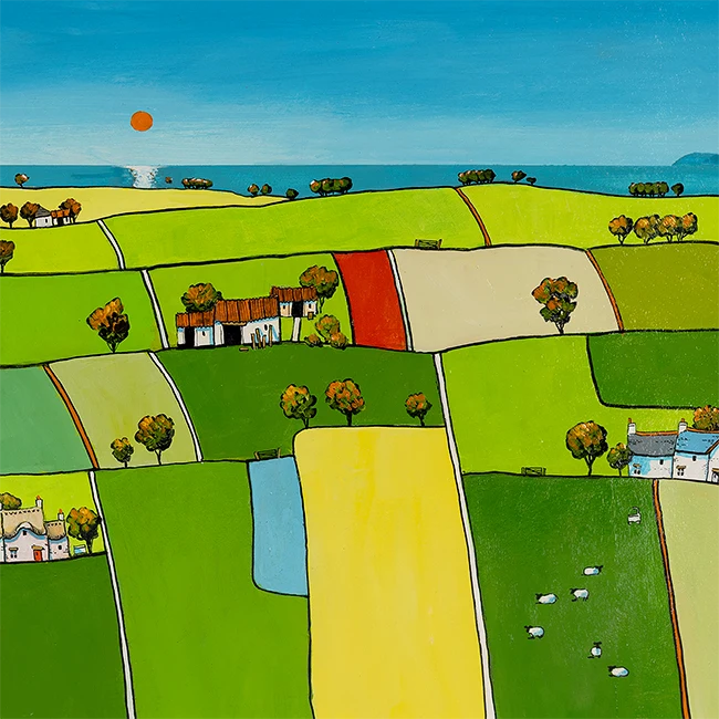 Alan Smith, A Perfect Day, Yorkshire, Original oil painting on panel