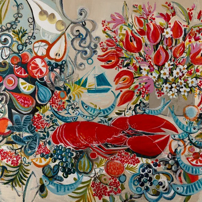 Marissa Weatherhead, Maritime Memory, Original acrylic painting on canvas