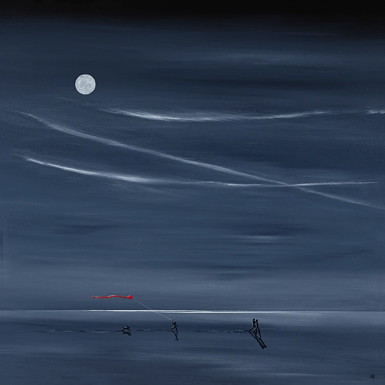 Jay Nottingham, Midnight Run, Original oil painting on panel