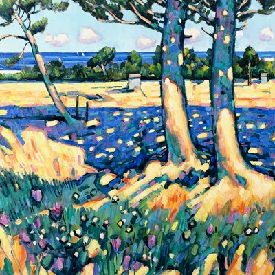 Terence Clarke, Beehives, Normandy, Original oil painting on canvas